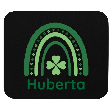 Discover Huberta Clover Charm Boho Rainbow Mouse Pads