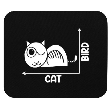 Discover Funny Cat Or Bird Optical Illusion A Philosophy Mouse Pads