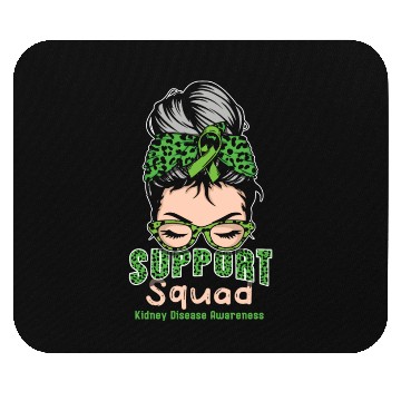 Discover Support Squad Green Kidney Disease Awareness Month Mouse Pads