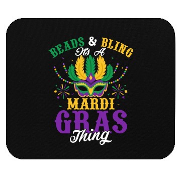 Discover Beads & Bling It's A Mardi Gras Thing Parade Mask Mouse Pads