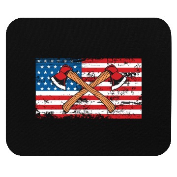 Discover Patriotic American Flag For Axe Thrower Mouse Pads