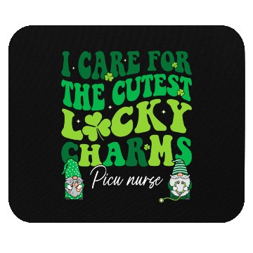 Discover Groovy Retro NICU Nurse St Patrick's Day Mouse Pads