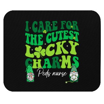 Discover Groovy Retro NICU Nurse St Patrick's Day Mouse Pads