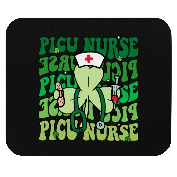 Discover Groovy PICU Nurse Funny St Patrick's Day Mouse Pads