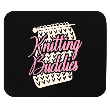 Discover Knitting Knitter Friends Besties Mouse Pads