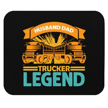 Discover Husband Dad Trucker Legend Mouse Pads
