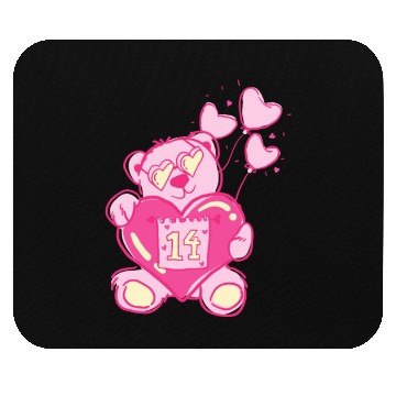 Discover Teddy bear valentine with balloons Mouse Pads