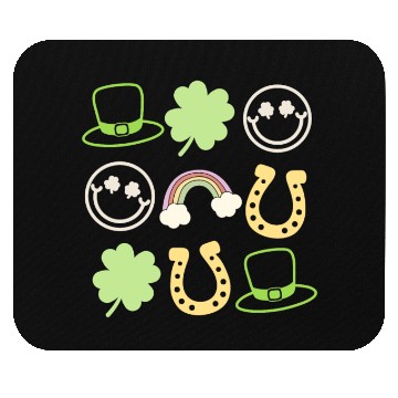 Discover Retro St Patricks Day Women Shamrock Vintage St Mouse Pads