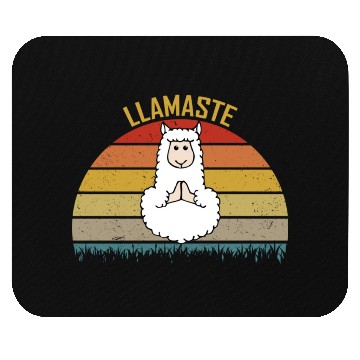 Discover Llamaste Funny Yoga For LLama Lover Mouse Pads