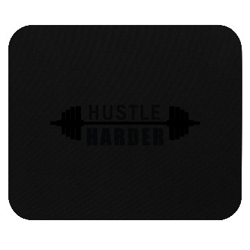 Discover Hustle Harder Fitness Gym Workout Mouse Pads