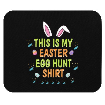 Discover This Is My Easter Egg Hunt Funny Rabbit Face Squad Mouse Pads