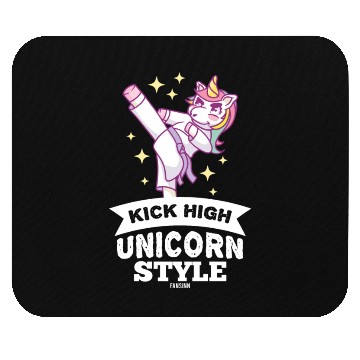 Discover Unicorn girl martial arts training Mouse Pads