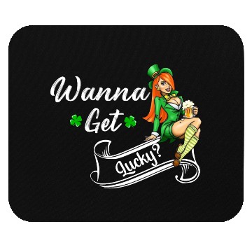 Discover Wanna Get Lucky? St. Patrick's Day Mouse Pads