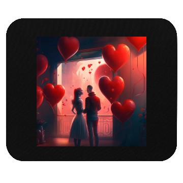 Discover party to Valentines day Mouse Pads
