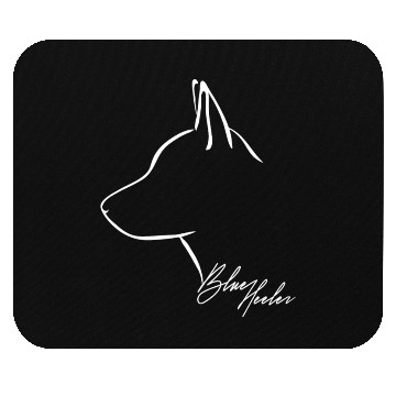 Discover Funny Blue Heeler Profile dog mom Mouse Pads