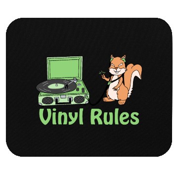 Discover vinyl rules pastel green Mouse Pads