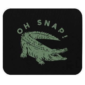 Discover Oh Snap Green Alligator Distressed Gator Mouse Pads