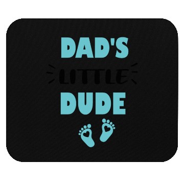 Discover Dad's Little Dude Cute Toddler Clothes For Boy Mouse Pads
