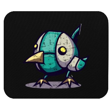 Discover robot chick bird Mouse Pads