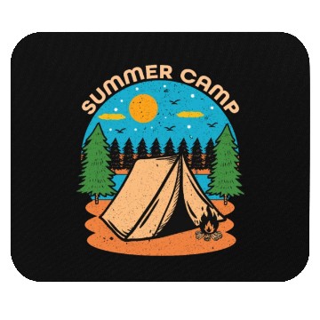 Discover Happy Summer Camp Camping Lover FunnyT-Mouse Pads