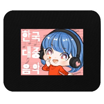Discover Kpop Music Finger Heart Chibi Anime Manga Aestheti Mouse Pads