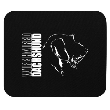 Discover Funny Wire Haired Dachshund Profile dog mom Mouse Pads