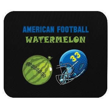 Discover american football watermelon Mouse Pads