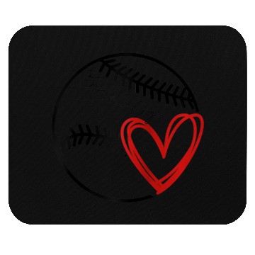 Discover Baseball Gigi Heart Funny Baseball Lover Mouse Pads