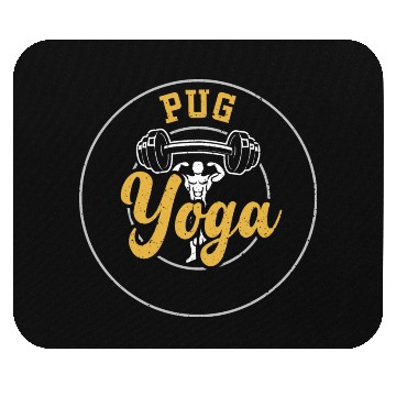 Discover Pug Yoga - Gym Mouse Pads