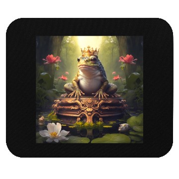 Discover The Frog Prince's Throne Mouse Pads