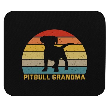 Discover Pitbull Grandma For Pitbull Dog Lover Mouse Pads