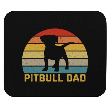 Discover Pitbull Dad For Pitbull Dog Lover Mouse Pads