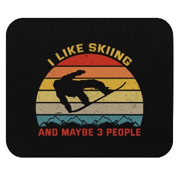 Discover Skiing Lover Mouse Pads