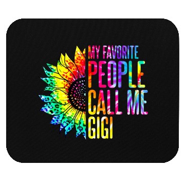 Discover My Favorite People Call Me Gigi Sunflower Tie Dye Mouse Pads