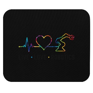 Discover Robot Robotics Engineer Tie Dye Mouse Pads