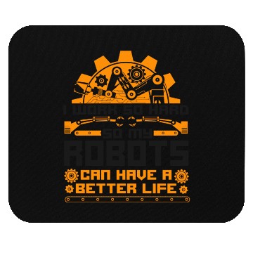 Discover Robot Robotics Engineer Vintage I Mouse Pads