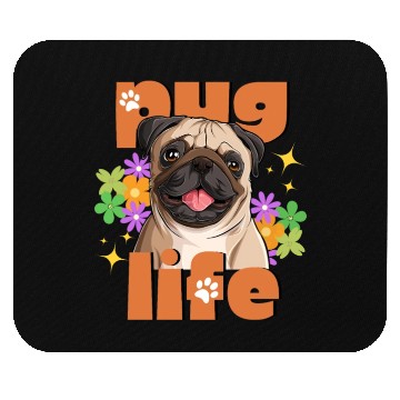 Discover Pug Life Pug Lovers Mouse Pads