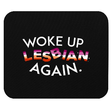 Discover Lesbian LGBT Pride Lesbian Rainbow Flag Mouse Pads