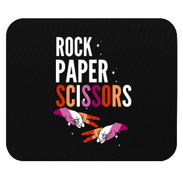 Discover Rock Paper Scissors Lesbian LGBT Pride Lesbian Mouse Pads