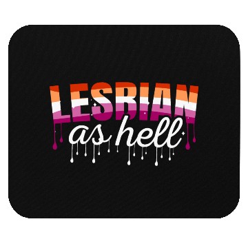 Discover Lesbian LGBT Pride Lesbian Rainbow Flag Mouse Pads