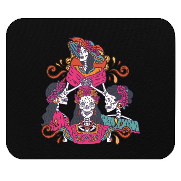 Discover Floral Tarot Card Sugar Skull Dia De Lost Muertos Mouse Pads