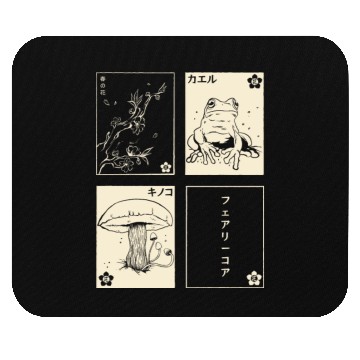 Discover Cottagecore Tarot Cards Fungi Frog Goblincore Mouse Pads
