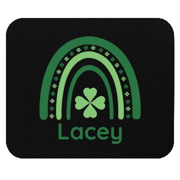 Discover Lacey Clover Charm Boho Rainbow Mouse Pads