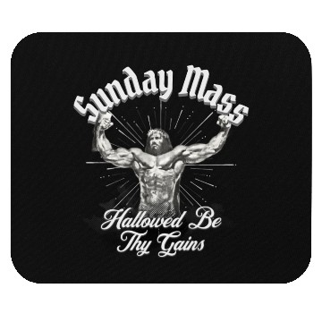 Discover Sunday Mass Jesus Mouse Pads