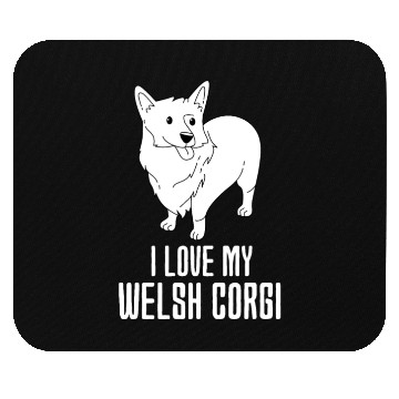 Discover I Love My Welsh Corgi Mouse Pads