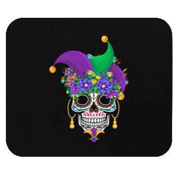 Discover Mardi Gras Mask Dia De Los Muertos Flower Sugar Mouse Pads