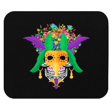 Discover El Dia De Los Muertos Mardi Gras Mask Flower Sugar Mouse Pads