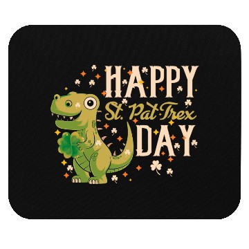 Discover Irish Trex Dino St Patricks Day Kids Toddler Boys Mouse Pads