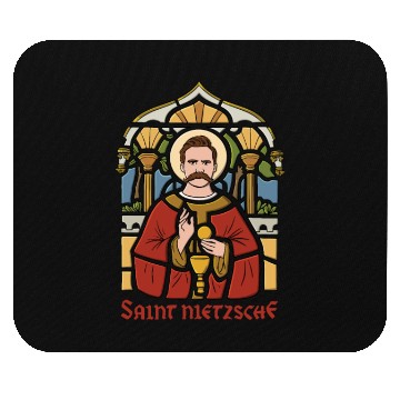 Discover Saint Nietzsche Design for a Philosophy Student Mouse Pads
