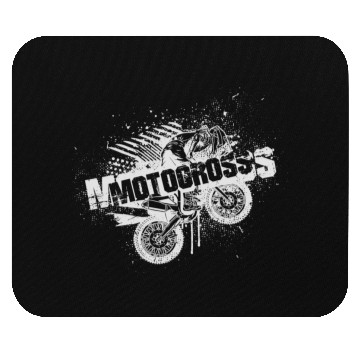 Discover Motocross Paint Splatter Mouse Pads